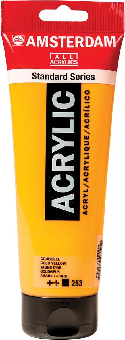 Amsterdam All Acrylics acrylverf - Goudgeel 250ml