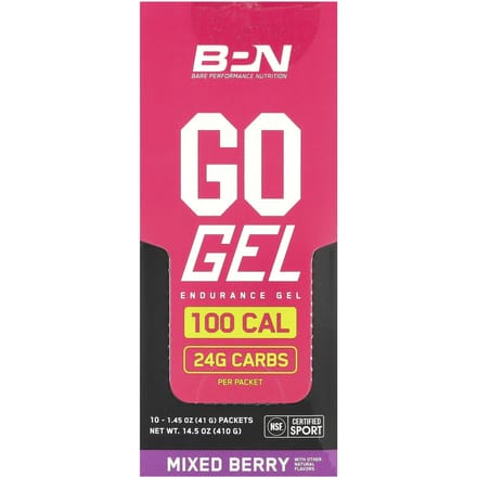BPN, Go Gel, Gel Endurance, Baies Mixtes, 10 paquets, 41 g (1.45 oz) chaque