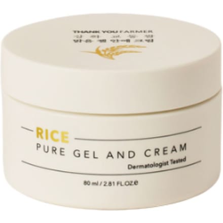 BEDANKT BOER Rijst Pure Gel en Crème 80ml 2-in-1 Dubbele Crème Koreaanse Rijst Hydraterende Verstevigende Voedende Moisturizer beige