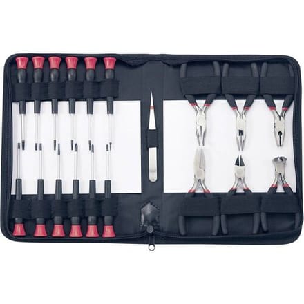 Basetech 814583 Reparatieset Electricien, Doe-het-zelver Incl. tas 19-delig