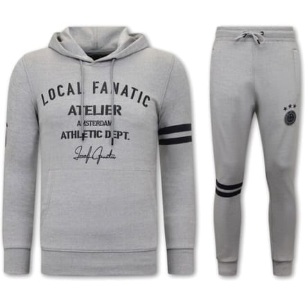 Trainingspak Heren - Joggingpak Heren - Huispak Heren - Tracksuit Heren Athletic Dept - Grijs / Antra