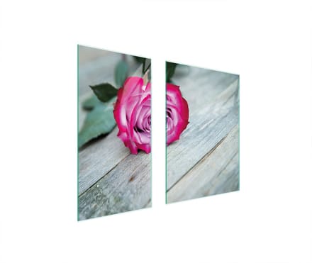 TMK ArtDeko - Glazen Snijplank - 75x52 cm - Rood - Beschermplaat
