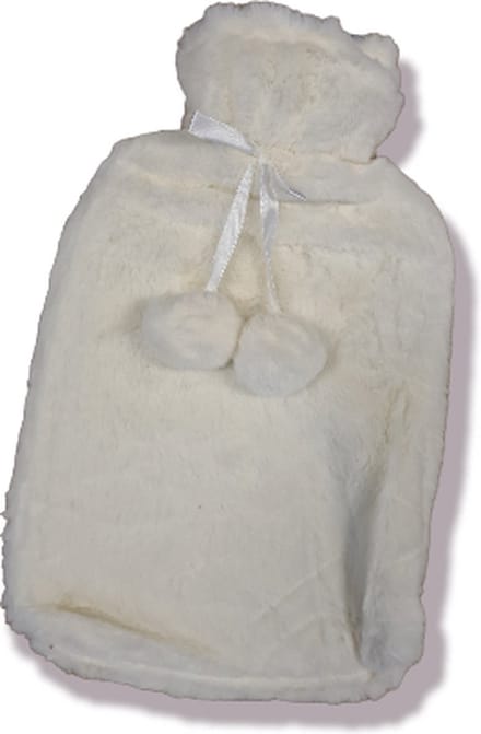 Warmwater kruik Wit 2l, fluffy, energie besparend kindercrea
