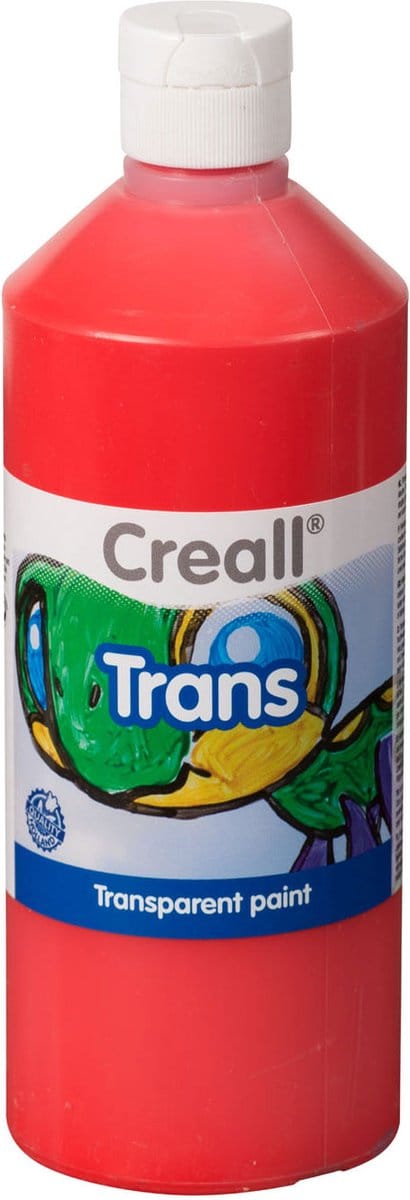 Raamverf creall trans rood 500ml | 1 fles