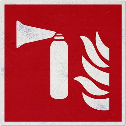 Misthoorn bord | Forex Re materiaal | 20 x 20 cm