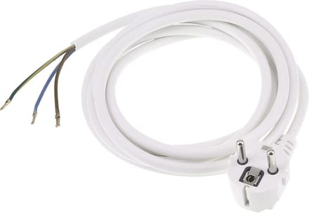 Q-Link aansluitsnoer - randaarde - 2500W - 3 x 1.0 mmÂ² - 2.5 m - wit