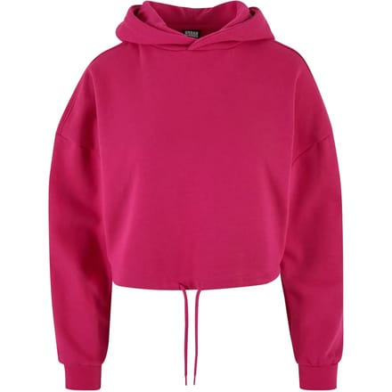 Urban Classics - Cropped Oversized Hoodie/trui - XL - Roze