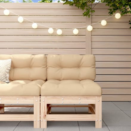 vidaXL - Tuinmiddenbank - massief - grenenhout