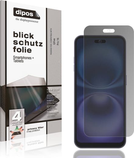 dipos – Matte Privacy Screenprotector geschikt voor GFive Pro 16 | Anti-Spy Beschermfolie