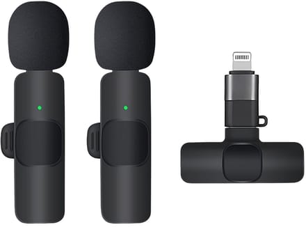 FivesquareDraadloze Lavalier Microfoon voor Smartphone – Plug & Play, Noise Reduction, Ideaal voor Vlog & Content Creatie