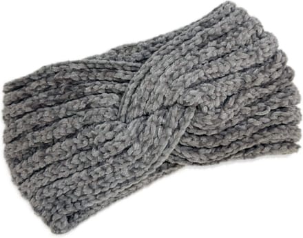 Hoofdband Dames Winter - Stijlvolle Oorwamer - Grijs - 3BMT®
