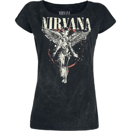 Nirvana T-shirt - Angel - S tot 4XL - voor Vrouwen - charcoal