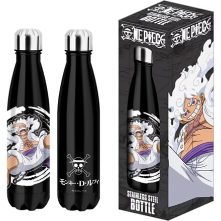 Stalen drinkfles voor kinderen Lyo One Piece Gear 5 Black
