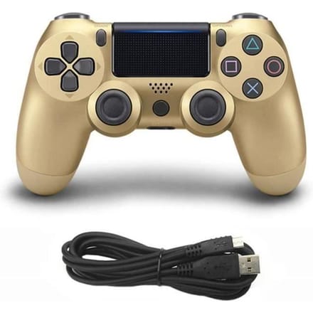 Draadloze controller - VOLA - Double Shock 4 - Bluetooth - PS4 - Kleur Goud goud