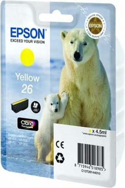 Epson 26 (T2614) - Inktcartridge / Geel