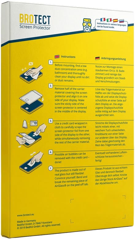 Screenprotector voor Gigaset GS160 Beschermglas transparant