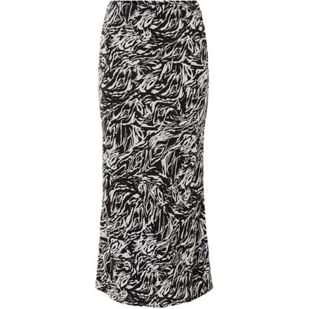 ESMARA Dames midi rok (Zwart/beige, 36)