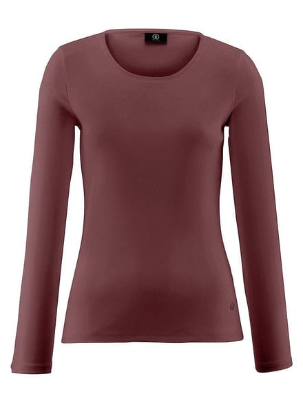 Shirt 100% katoen ronde hals Van Bogner rood