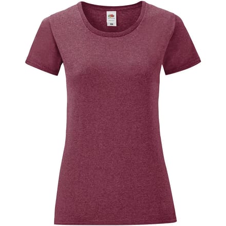 Dames-T-shirt Fruit of the Loom Iconic 150
