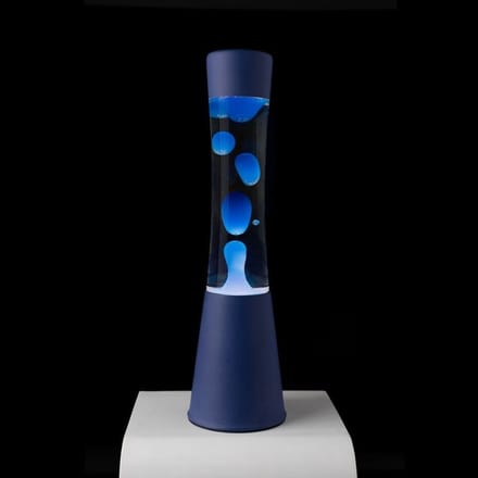 Fisura Grote Design Lavalamp met Blauwe Lava - Blauw + Reservelamp
