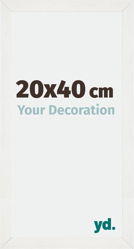 Your Decoration - Fotolijst 20x40 cm - MDF - Wit Geveegd - Mura