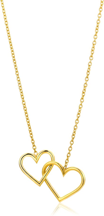 Miore Pure Collier Ketting Dames - 9 Karaat - Kleur Geelgoud - Met Hanger - 42 cm