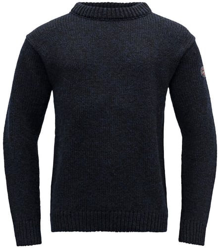 Devold Nansen Crew Neck Sweater, blauw Maat M