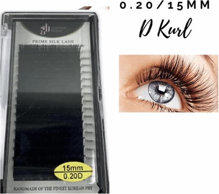Guardian Beauty Wimpers Extensions - Prime Silk Lashes - 15mm - 0.20 D Krul