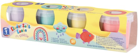 Feuchtmann klei regenboog pastelkleuren - zachte kinderklei creatief.