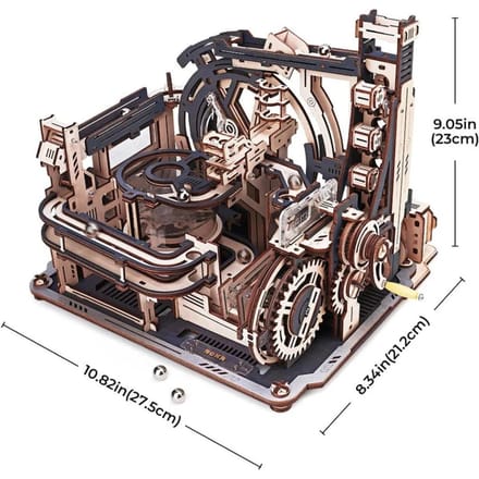 Robotime ROKR Marble Spaceport Knikkerbaan - Houten bouwpakket - LGC01