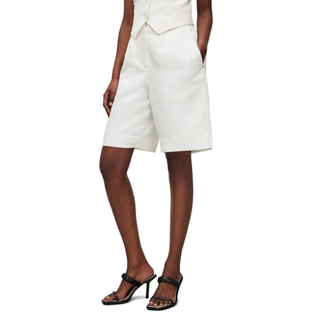 AllSaints Petra Short Off White Taglia: W26 | Pantaloncini Outlet | Donna | Bianco