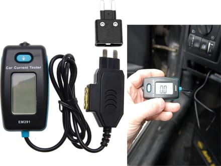 BGS Digitale ampèremeter voor zekeringcontact - 63520