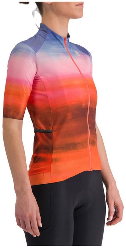 Sportful Flow Supergiara Korte Mouw Wielertrui Blauw M Vrouw