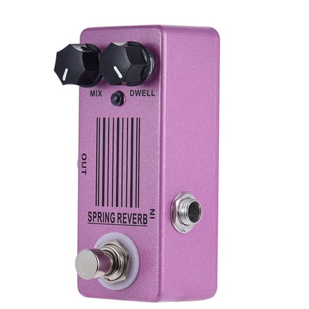 MOSKY MP-51 Spring Reverb Mini enkel gitaareffectpedaal True Bypass pink