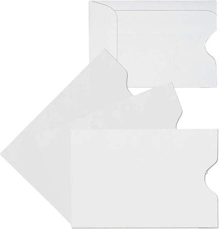 Sleutelkaarthouder/Credit Card Protector/Gift Card Sleeve, Plain White 2-3/8" x 3-1/2" 500CT- Item# MKS115W