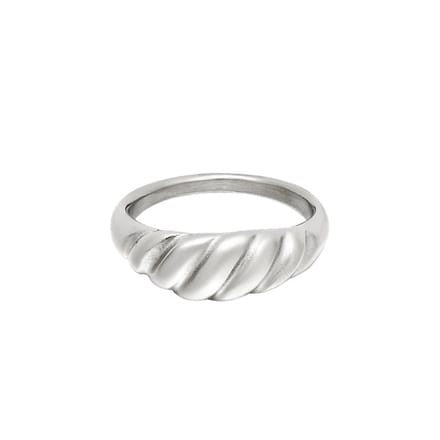 Bijoutheek Ring Croissant (6mm) zilver