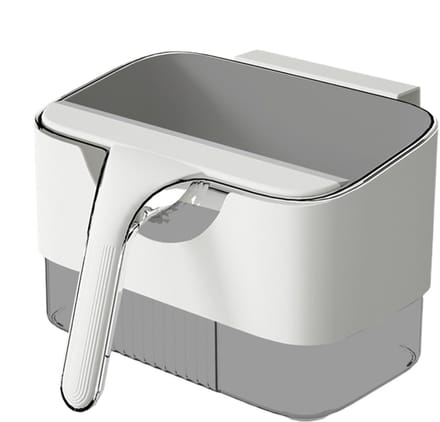 Keuken Compostbak - Voedselafval Bak - Afval Scheiden - Zonder Vlekken Schraper - 25x14x145 cm - Wit Grijs