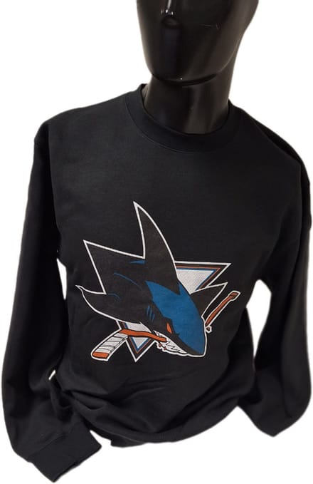 SAN JOSE SHARKS -CREWNECK-BLACK-XL