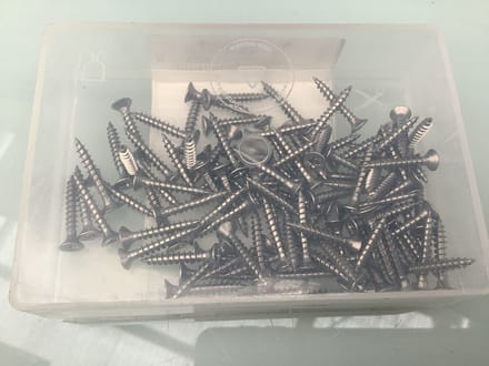 Houtschroeven 3.0 x 20mm. Lang. RVS-A2. Platkop. Kruiskop. 100 stuks. Homefix.