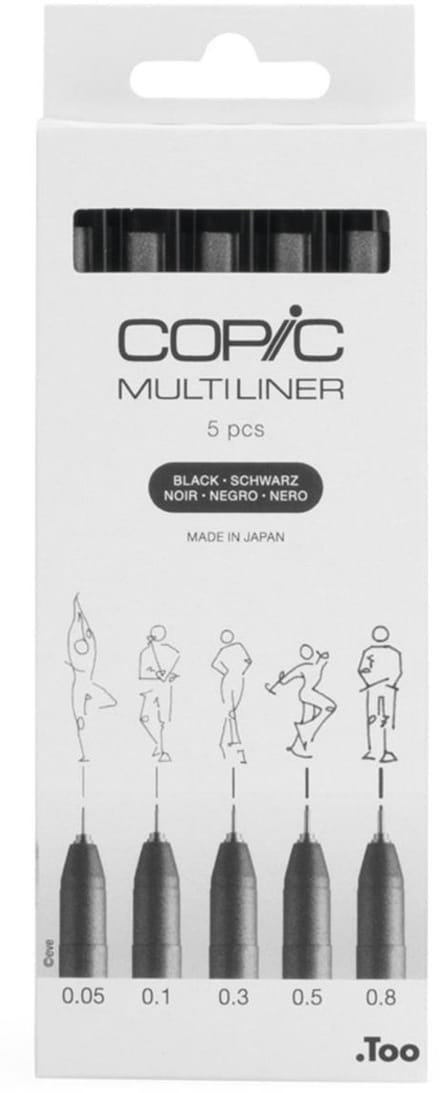 Set of liners Copic Multiliner 5 pcs