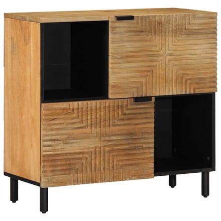 vidaXL - Dressoir - 80x33x75 - cm - massief - mangohout - bruin
