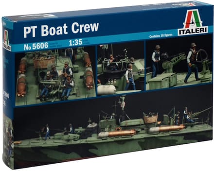 Italeri Modelbouwpakket Militaire voertuigen - 5606 PT Boat Crew - 10 Figures Plastic - 1:35 - Modelbouw