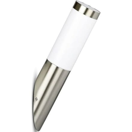 V-tac Wandlamp Vt-832 E27 60w 37,6 Cm Ip44 Rvs Zilver/wit