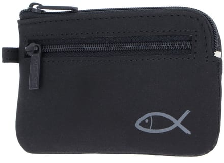 oxmox sleutelgeval New Cryptan Keyholder Freedom Fish Print Grey Black zwart