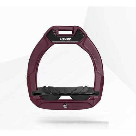 Veiligheidssteunen voor paardrijden Ingelengd Grip Bordeaux/Zwart/Zwart kind Flex-On Safe-On