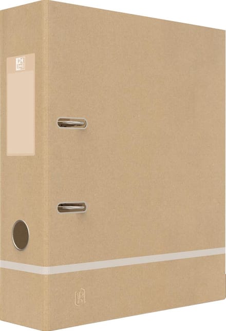 Ordner oxford touareg a4 80mm karton naturel/wit | 10 stuks