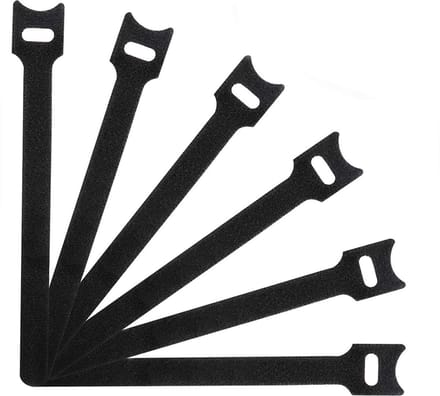 kabelbinders met velcro lengte 200mm breedte 12mm - 5 stuks in verpakking