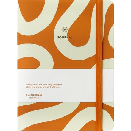 A-Journal - Notitieboek - A5 - Flow oranje - Gelinieerd