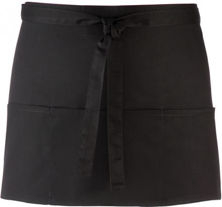 Schort/Tuniek/Werkblouse Unisex One Size Premier Black 65% Polyester, 35% Katoen