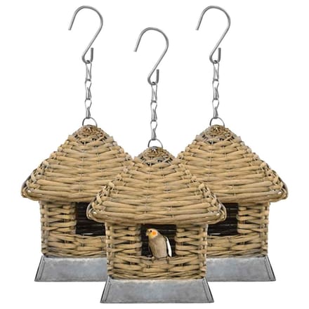 vidaXL - Vogelhuizen - 3 - st - wicker